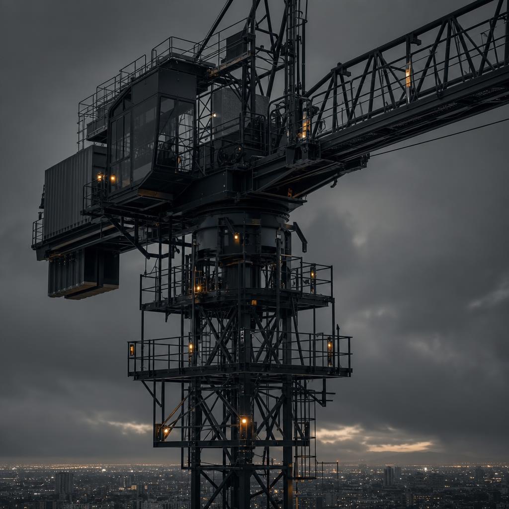 Massive tower crane structure